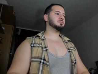 Adonis Steel — Flirt4free recorded stream screenshot (26 Jan 2025)