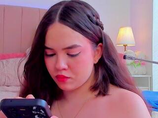 Bella Fontana — Flirt4free recorded stream screenshot (15 Sep 2025)