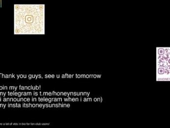 honey_sunshine — Chaturbate recorded stream screenshot (12 Jan 2026)