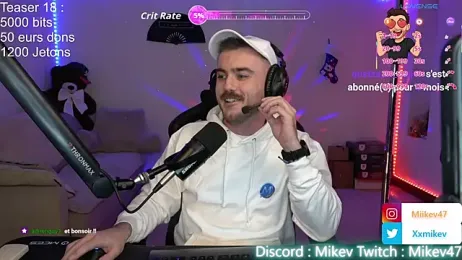 Mikev — Stripchat recorded stream image, 12.01.2026 19:00