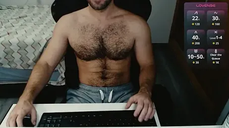 cutehairymacho — Stripchat recorded stream screenshot (12 Feb 2026)