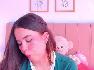 Bella Fontana — Flirt4free recorded stream screenshot (19 Feb 2026)