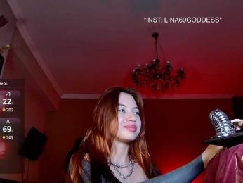 LINA69FEMDOM — Bongacams recorded stream screenshot (22 Feb 2026)